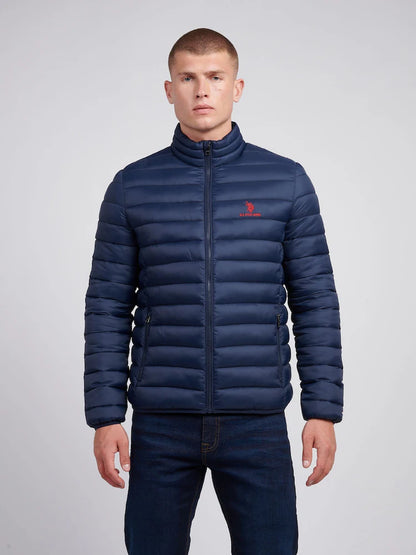 U.S Polo Assn Lightweight Bound Quilted Jacket - Dark Sapphire Navy