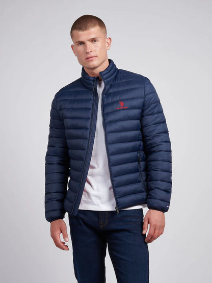 U.S Polo Assn Lightweight Bound Quilted Jacket - Dark Sapphire Navy