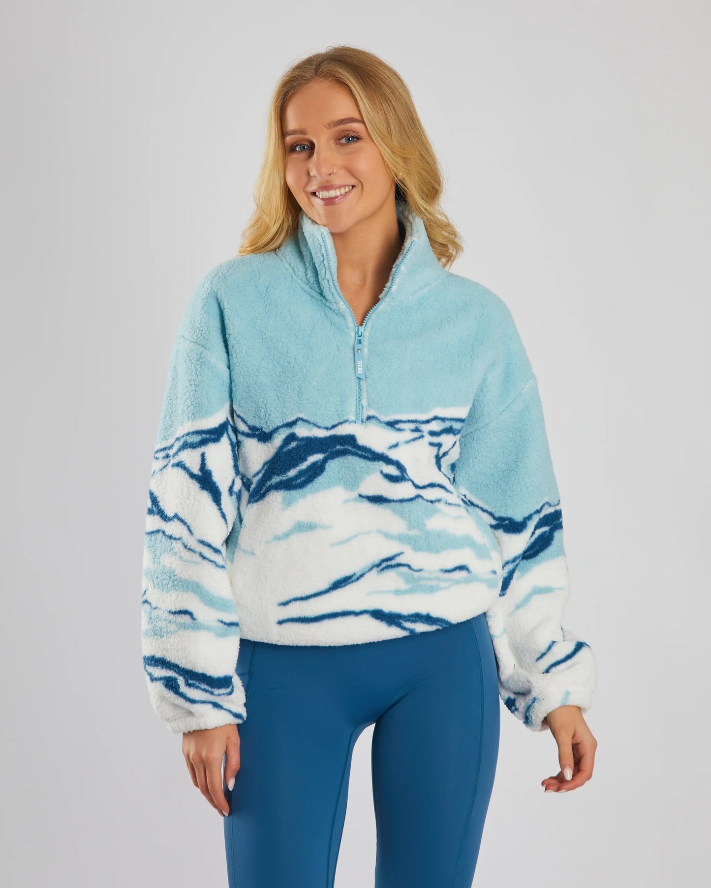 Diesel Adele Fleece Half Zip - Blue Multi