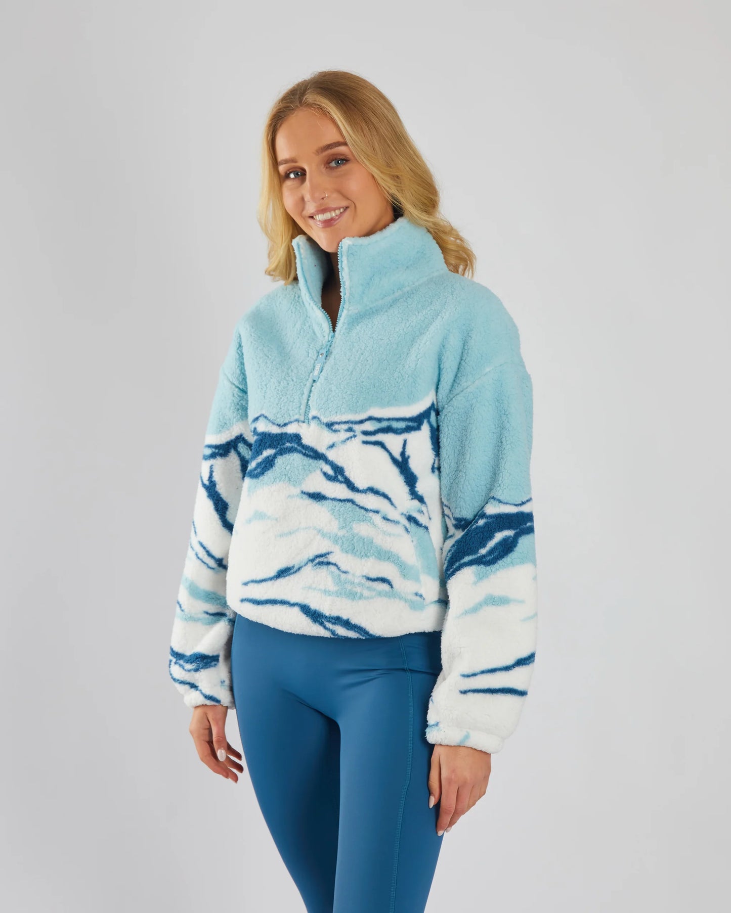 Diesel Adele Fleece Half Zip - Blue Multi