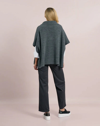 Deck Roll Neck Pullover Knit - Grey