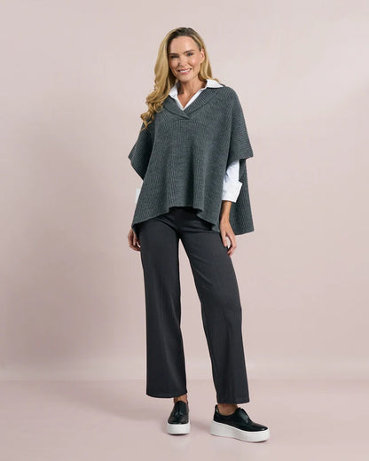 Deck Roll Neck Pullover Knit - Grey
