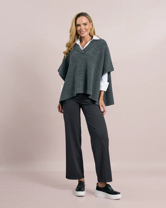 Deck Roll Neck Pullover Knit - Grey