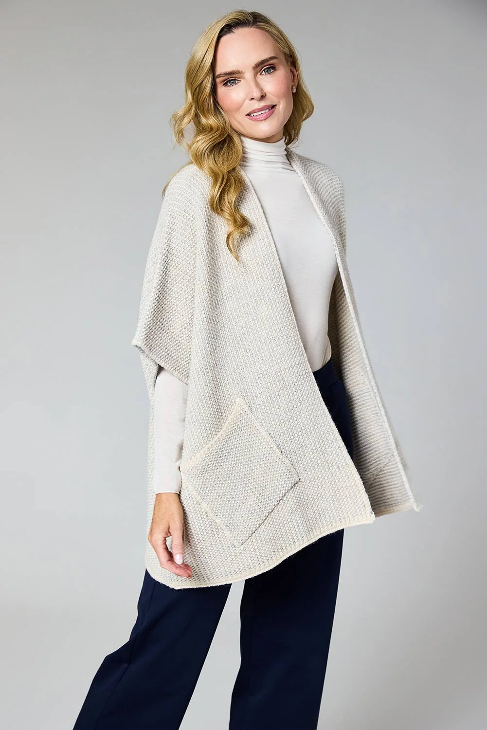 Deck Long Cardigan - Grigio