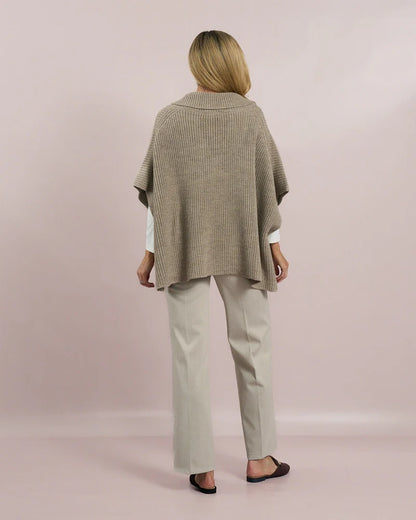 Deck Roll Neck Pullover Knit - Beige