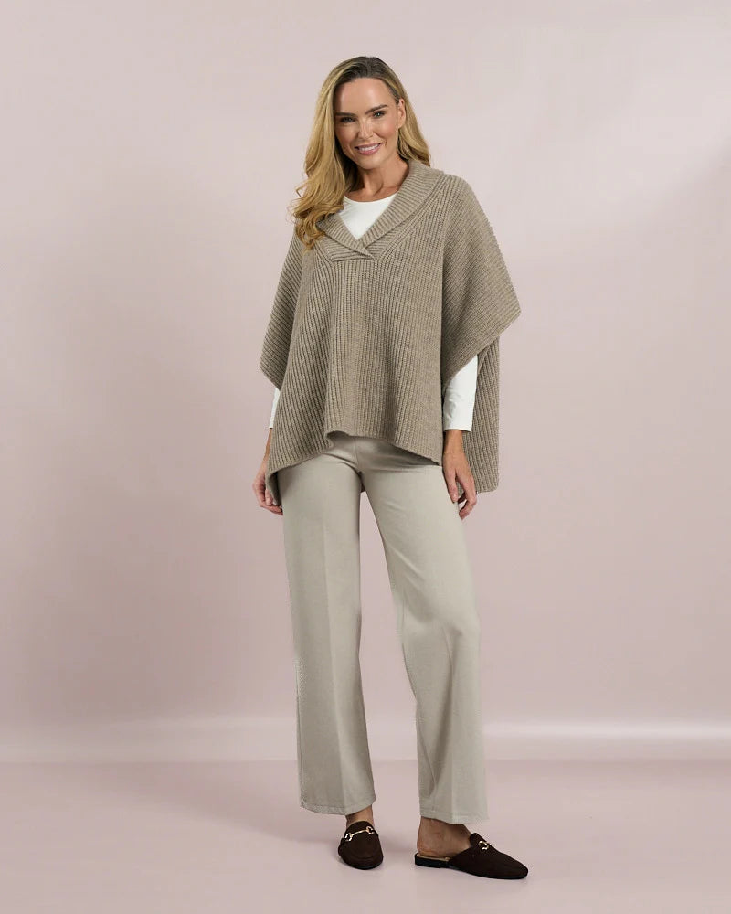 Deck Roll Neck Pullover Knit - Beige