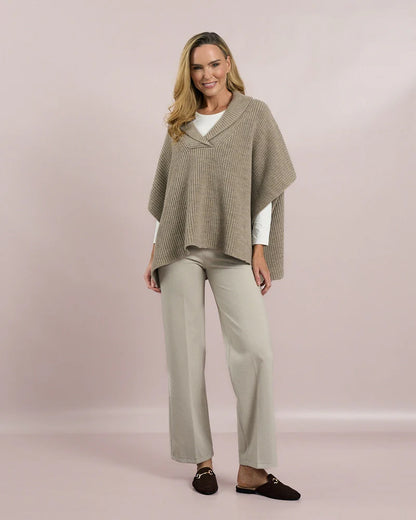 Deck Roll Neck Pullover Knit - Beige