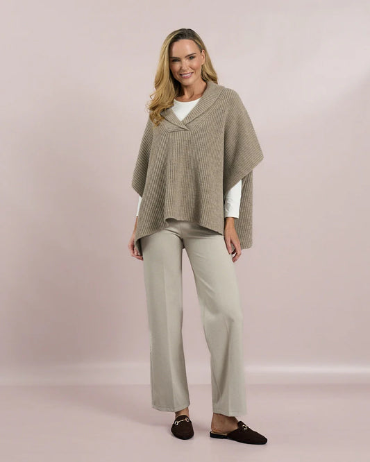 Deck Roll Neck Pullover Knit - Beige