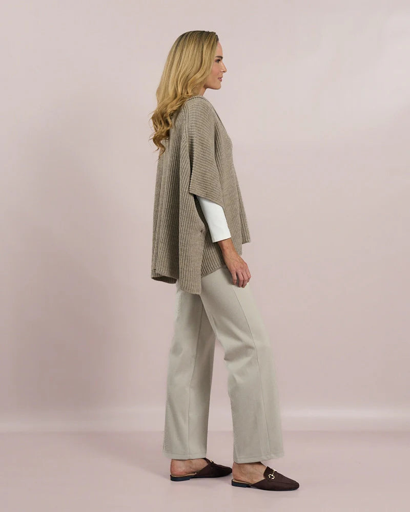 Deck Roll Neck Pullover Knit - Beige