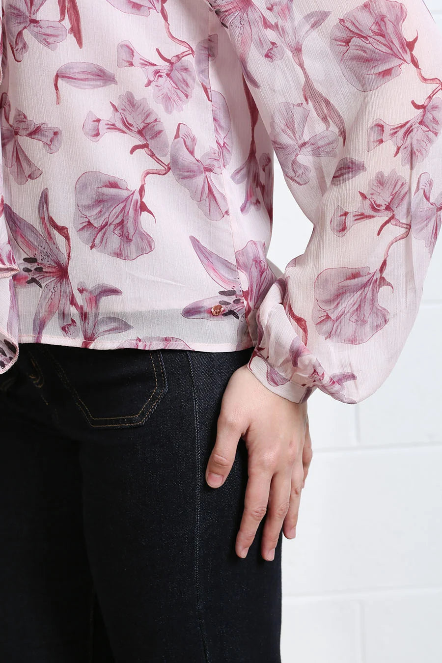 Rant & Rave Anna Frill Blouse - Blush