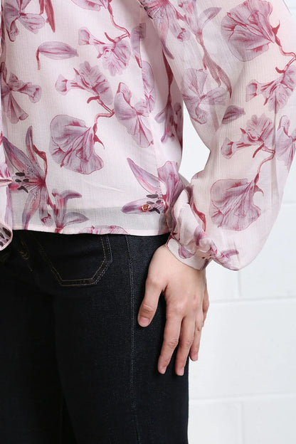 Rant & Rave Anna Frill Blouse - Blush