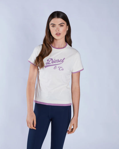 Diesel Arlette Tee - Ivory Petal
