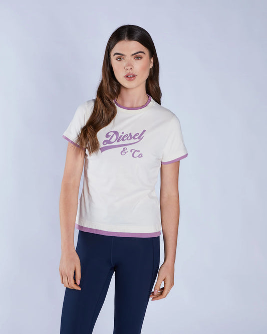 Diesel Arlette Tee - Ivory Petal
