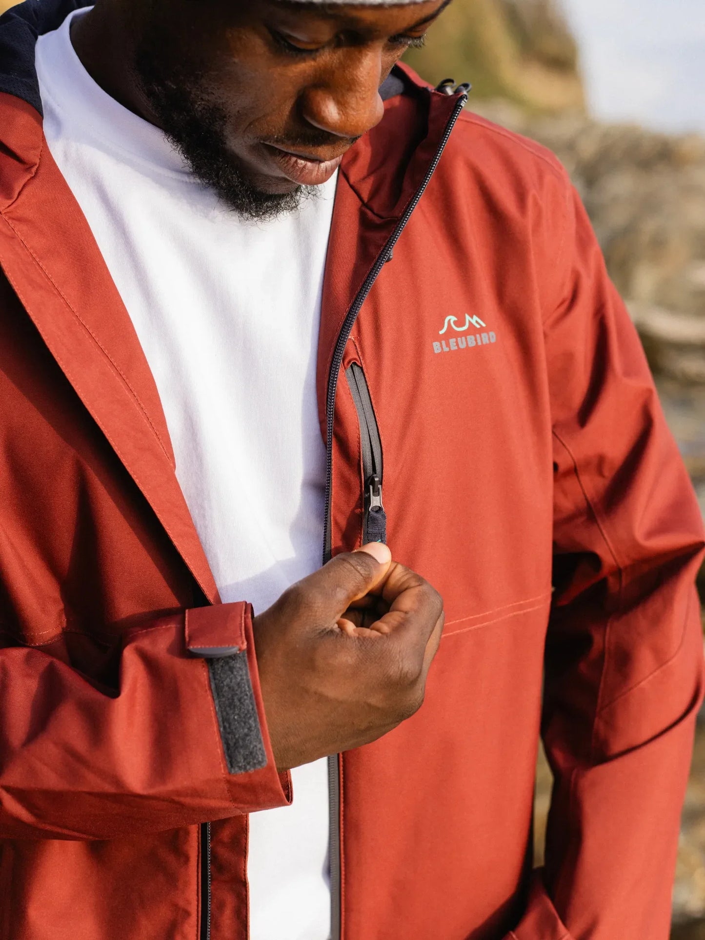 Bleubird Arpette Waterproof Jacket - Rust