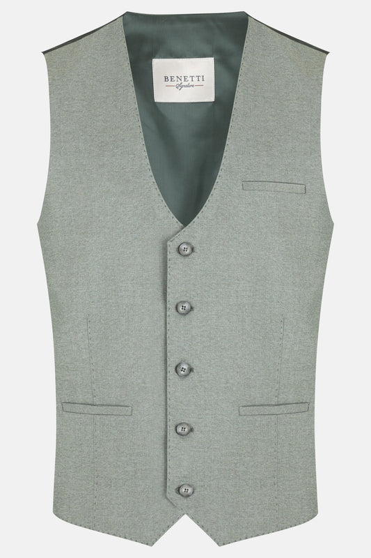 Benetti Albert Waistcoat - Sage