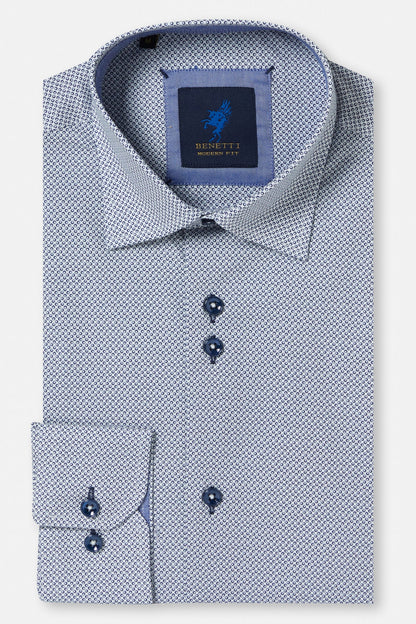 Benetti Modern Fit Alex Shirt - Navy