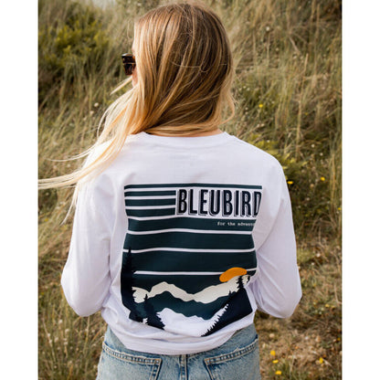 Bleubird Alpine Long Sleeve Tee - White