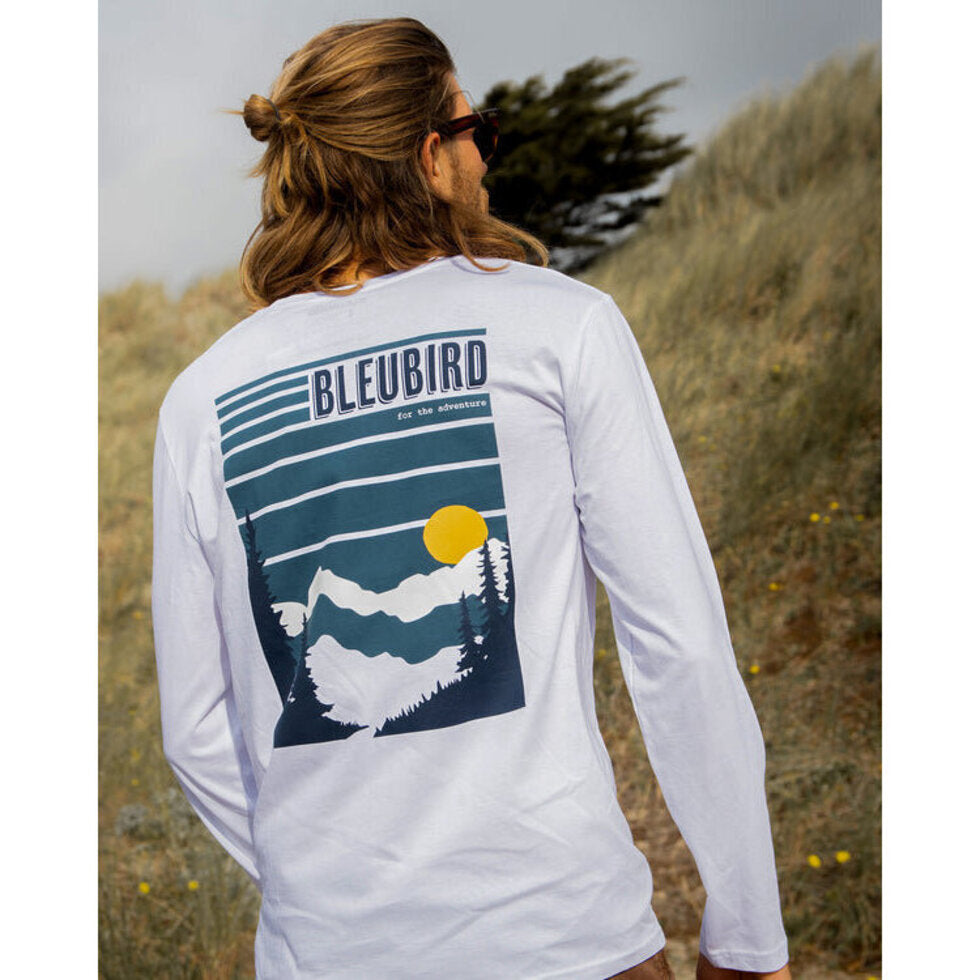 Bleubird Alpine Long Sleeve Tee - White