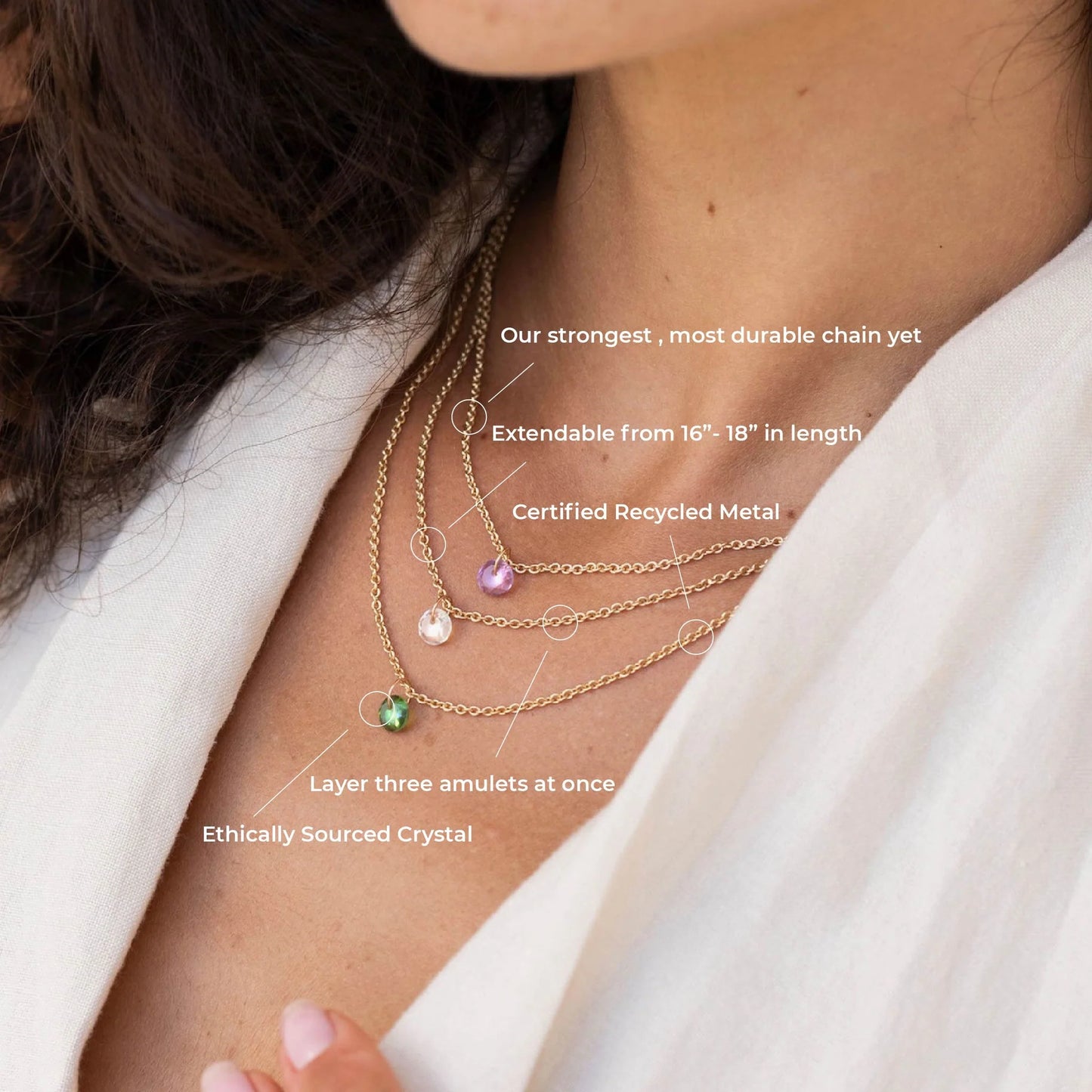 SIADBH Empowered Amethyst Bezel Amulet
