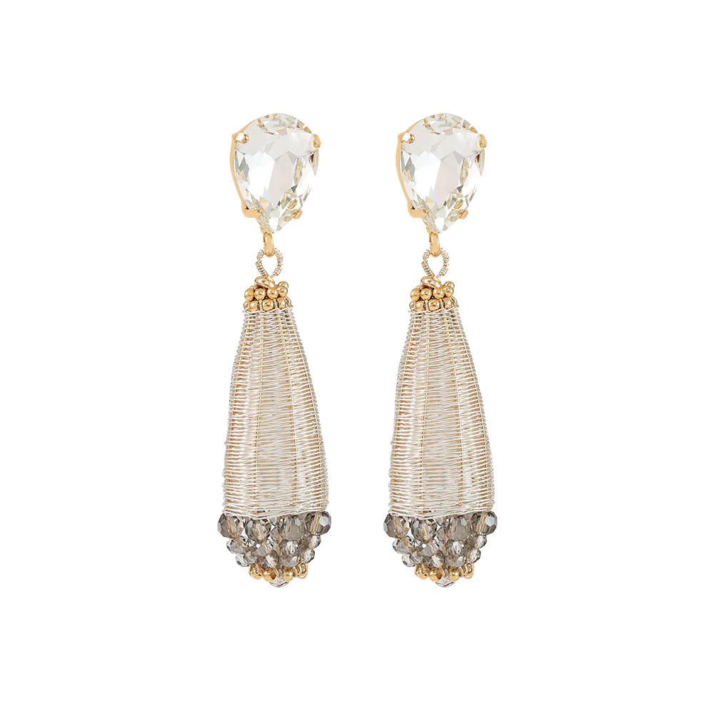 Knight & Day Anya Silver & Gold Drop Earings