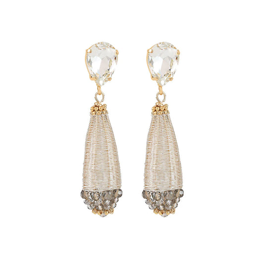 Knight & Day Anya Silver & Gold Drop Earings