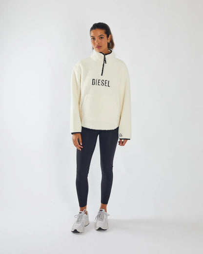 Diesel Anita Half Zip - Powder White