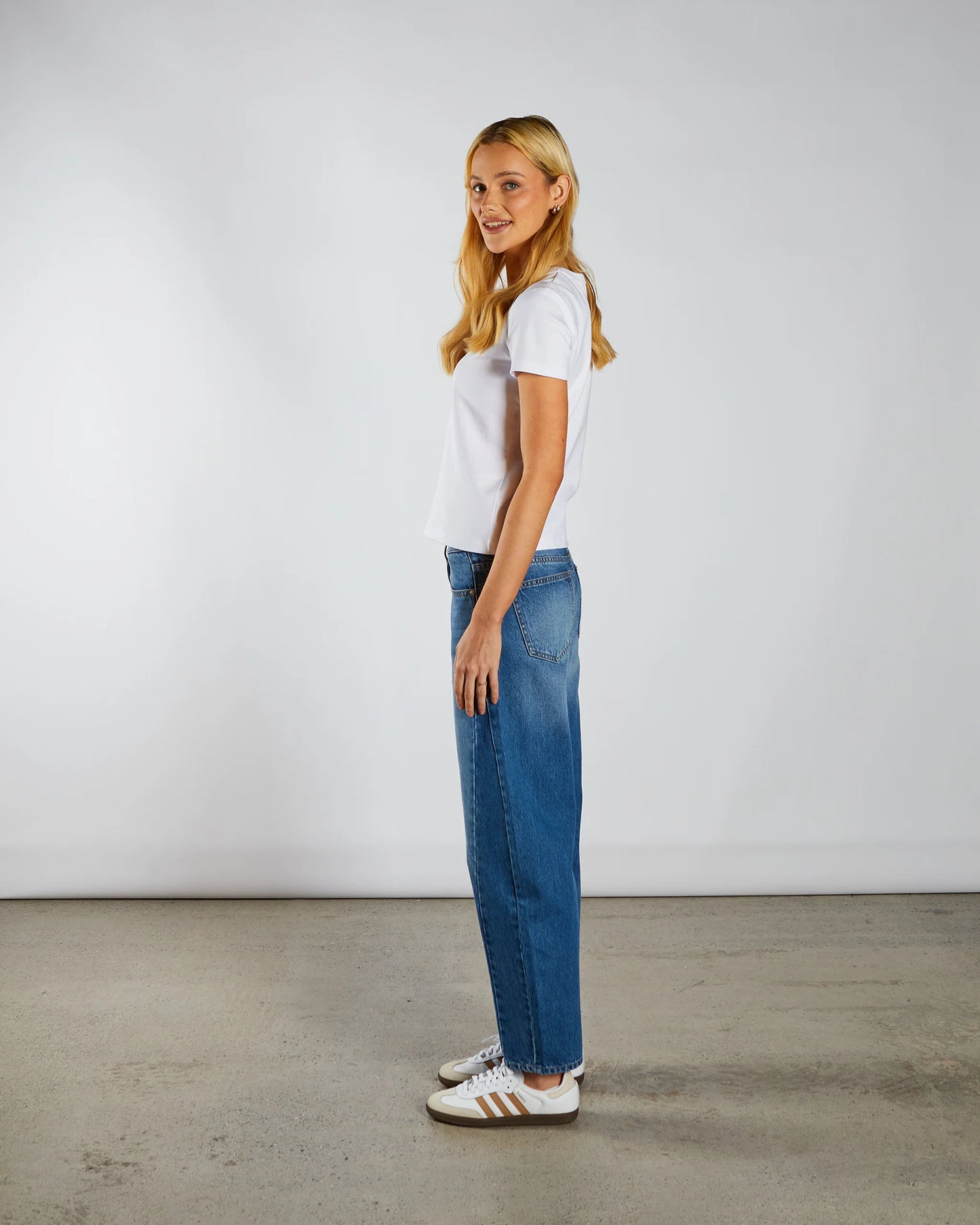 Diesel Yvette Barrel Jean - Blue