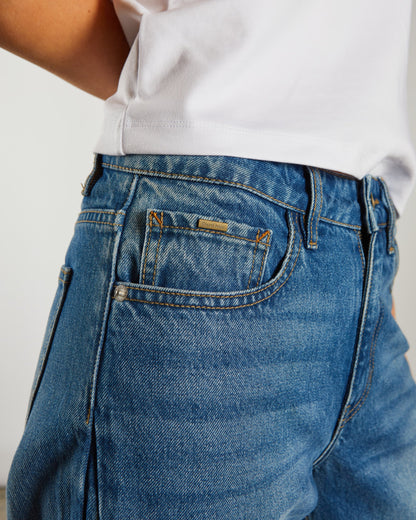 Diesel Yvette Barrel Jean - Blue