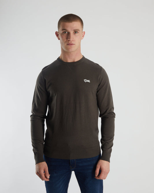 Diesel Dylan Round Neck - Peat Moss Marl