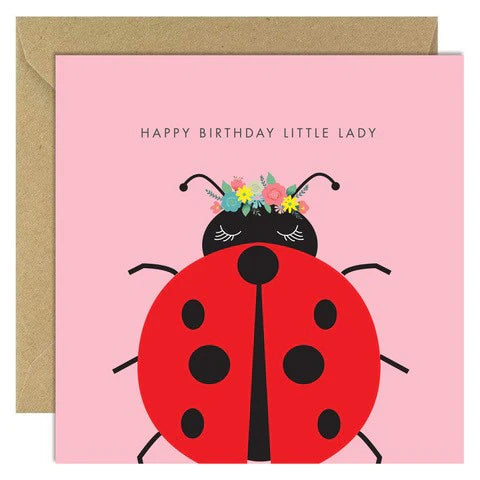 Bold Bunny Card -  Happy Birthday Little Lady