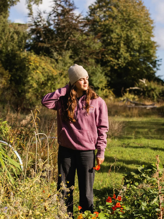 Bleubird Dawn Zipper Hoodie - Berry