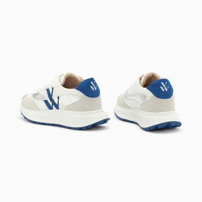 Vanessa Wu Lana Monogram Sneaker - Blue