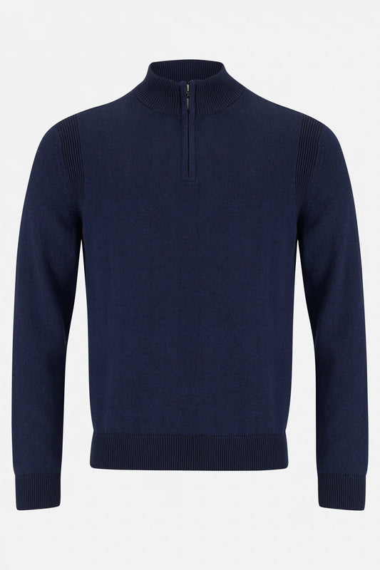 Benetti Bronza 1/4 zip - Indigo