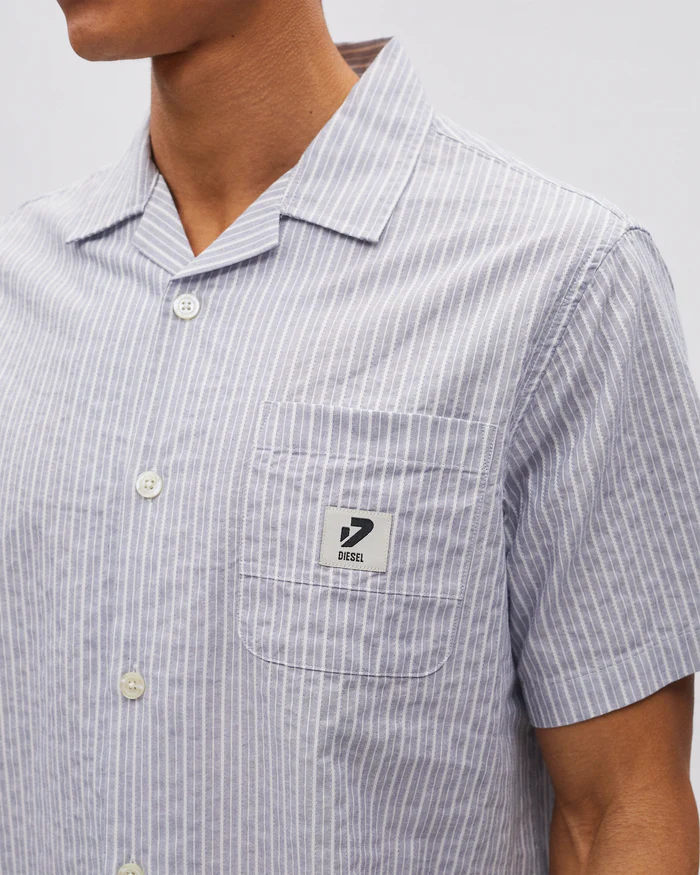 Diesel Camden Short Sleeve Shirt - League Blue