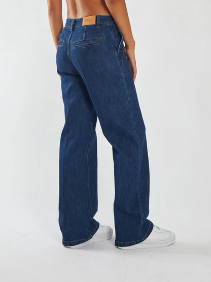 Diesel Cara Wide Leg Denim - Blue Indigo