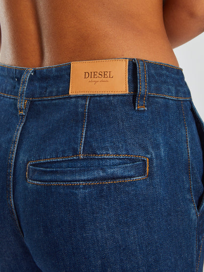 Diesel Cara Wide Leg Denim - Blue Indigo