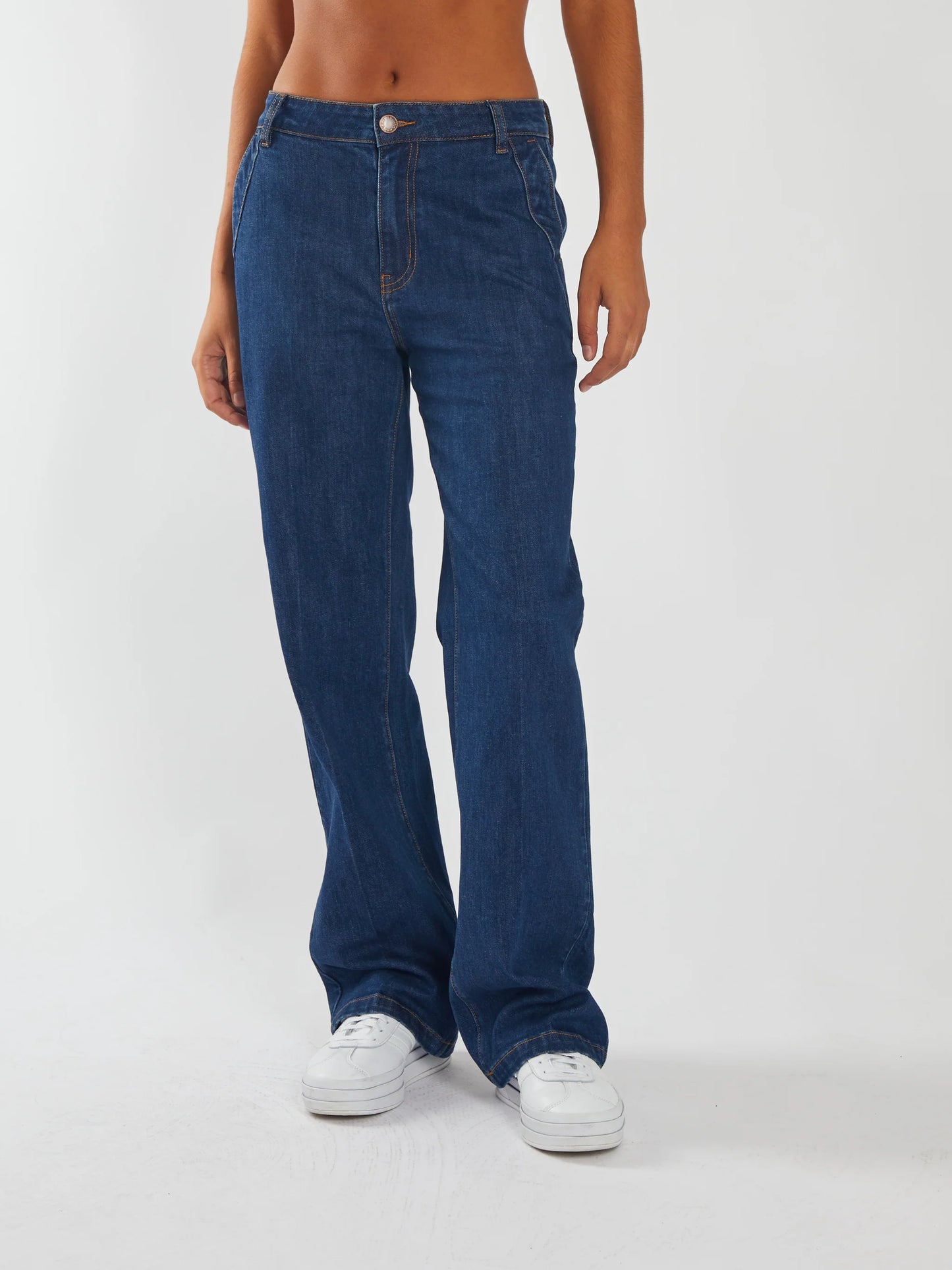 Diesel Cara Wide Leg Denim - Blue Indigo