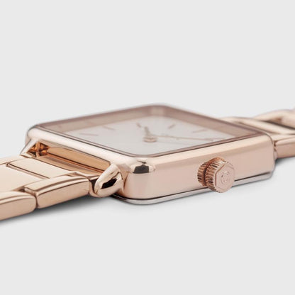 Cluse La Tétragone Steel White Pearl - Rose Gold