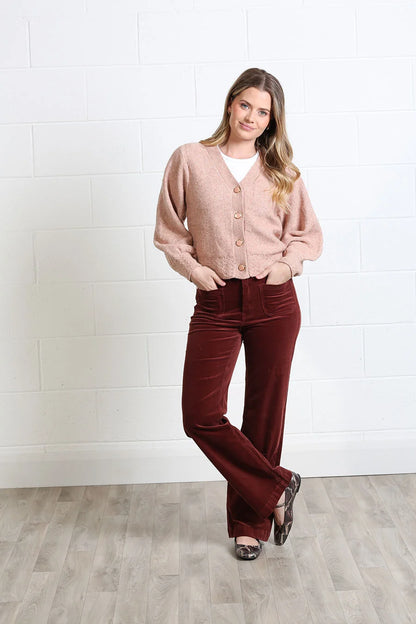 Rant & Rave Claire Cardigan - Dusty Rose