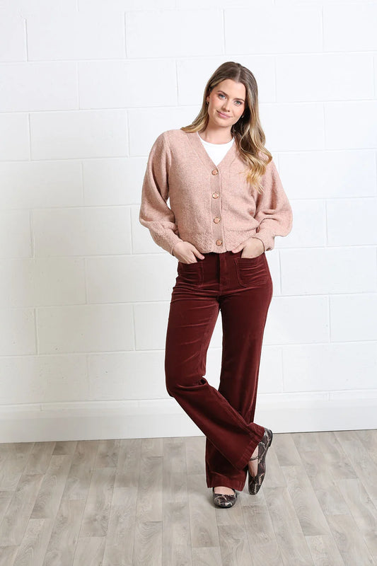 Rant & Rave Claire Cardigan - Dusty Rose