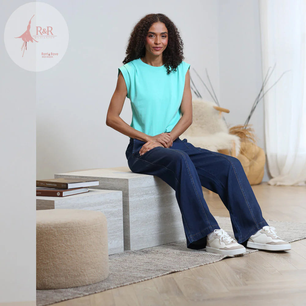 Relax & Renew Claudia Top - Turquoise