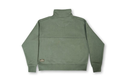 Bleubird Bracken Cropped Quarter Zip - Moss