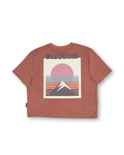 Bleubird Everline Cropped T-Shirt - Clay