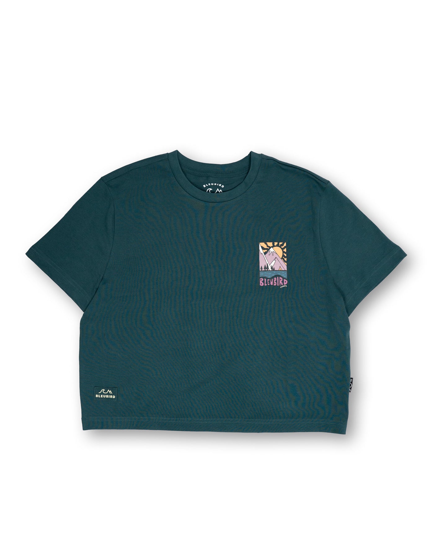 Bleubird Solace Cropped T-Shirt - Teal