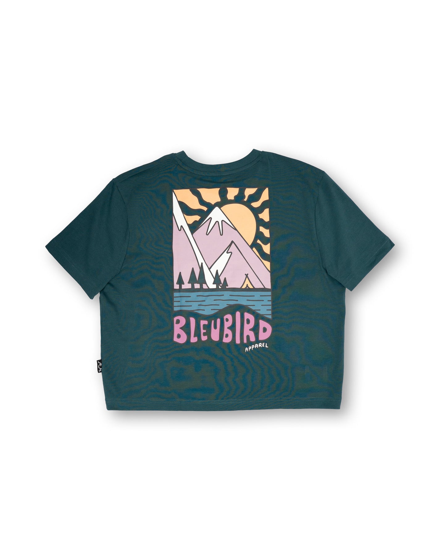 Bleubird Solace Cropped T-Shirt - Teal