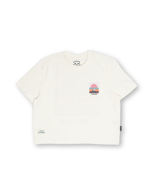 Bleubird Everline Cropped T-Shirt - White