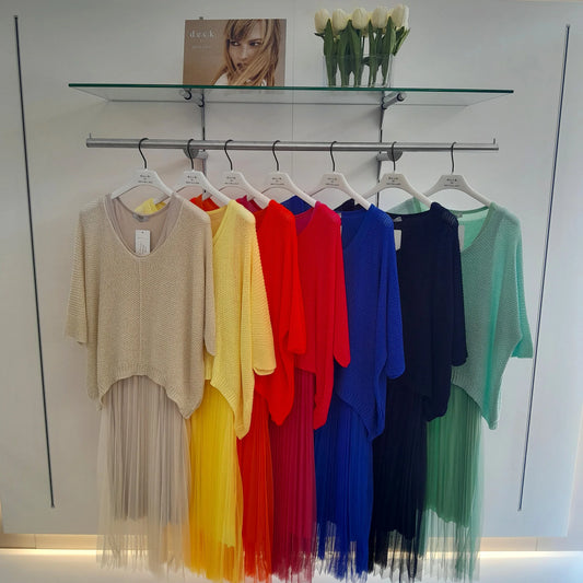 Deck Knit Tulle Dress MM213