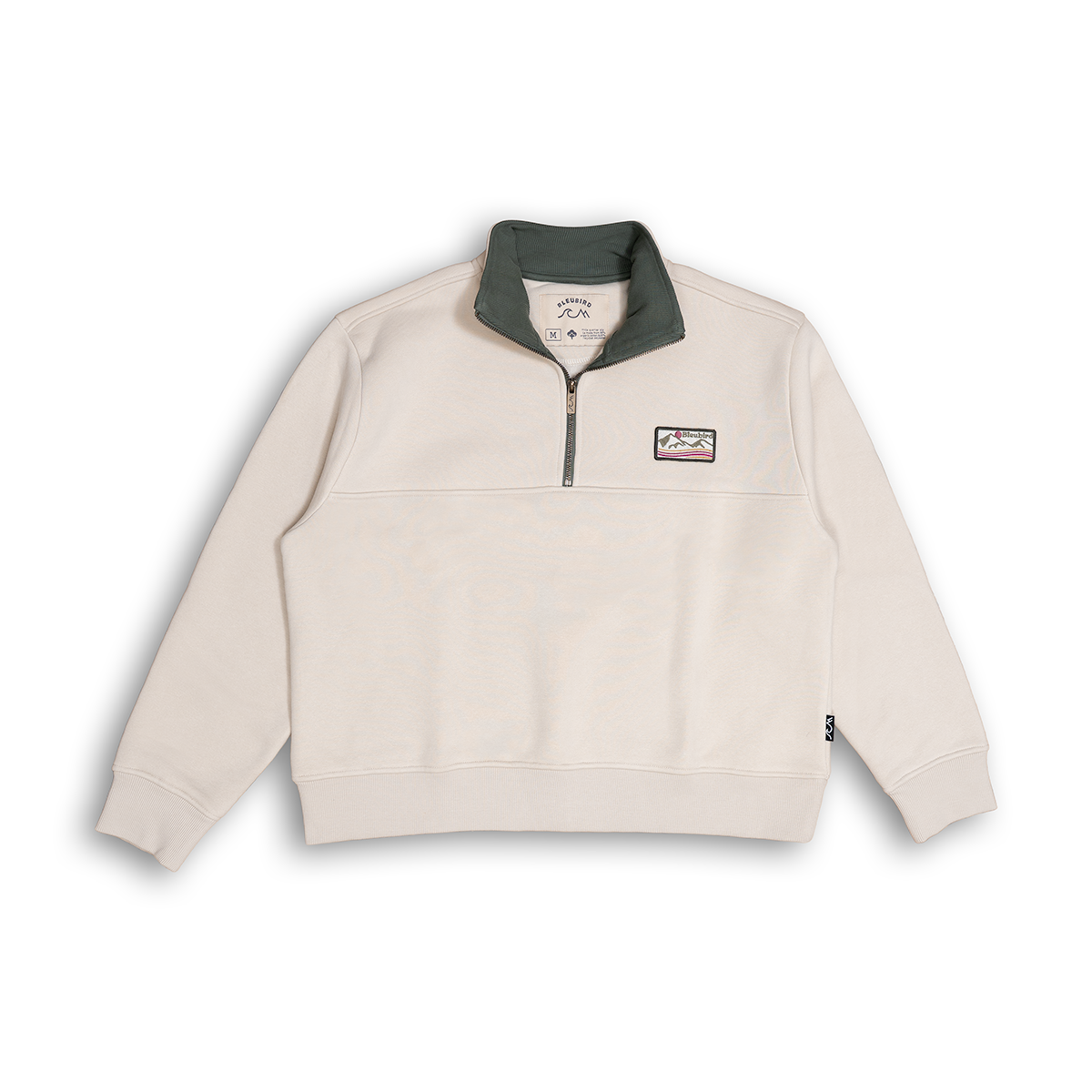 Bleubird Cropped Bracken Quarter Zip -Sand
