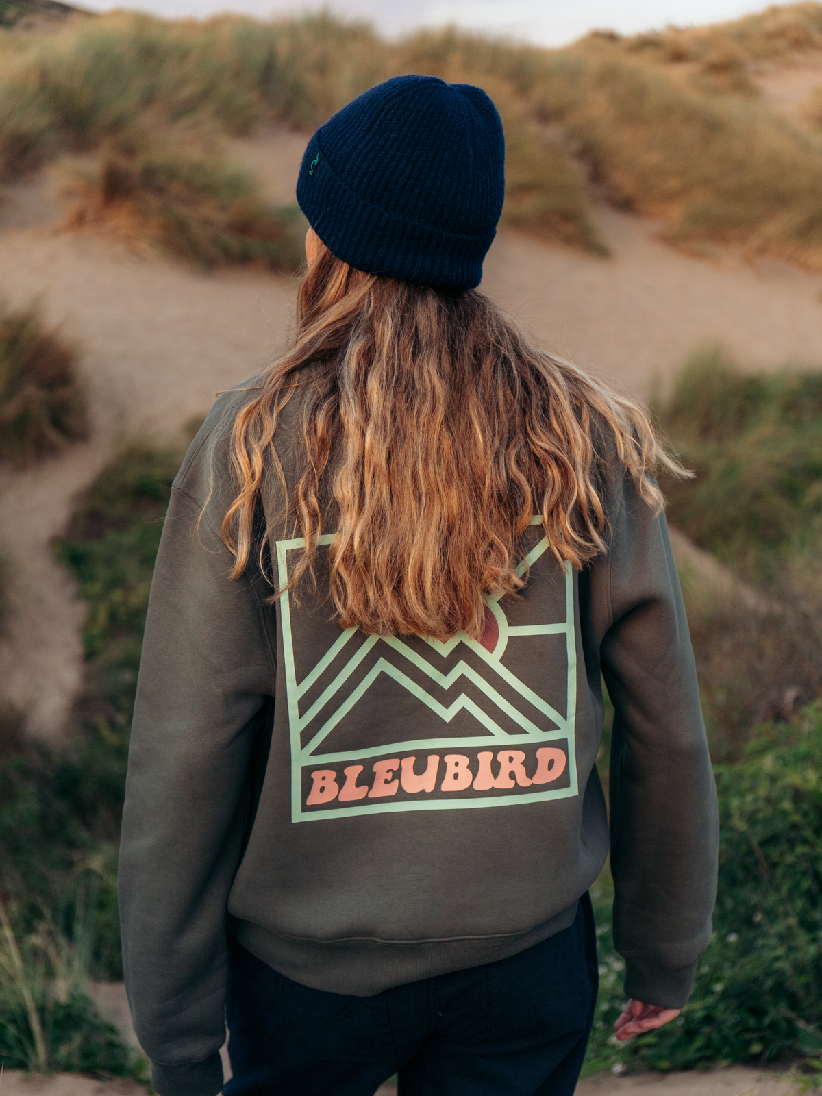 Bleubird Vetta Cropped Crew - Moss
