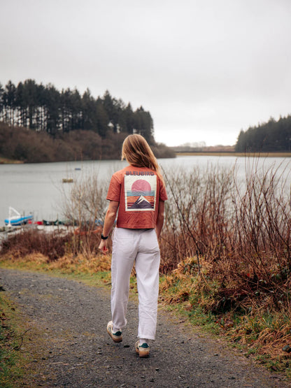 Bleubird Everline Cropped T-Shirt - Clay